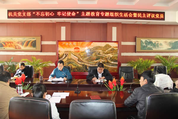 隴運(yùn)集團(tuán)公司機(jī)關(guān)黨支部召開“不忘初心、牢記使命”主題教育專題組織生活會(huì)和民主評(píng)議黨員會(huì)